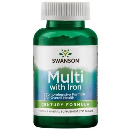Tabletki Swanson Health Products Multi With Iron Century Formula multiwitamina 130 szt.