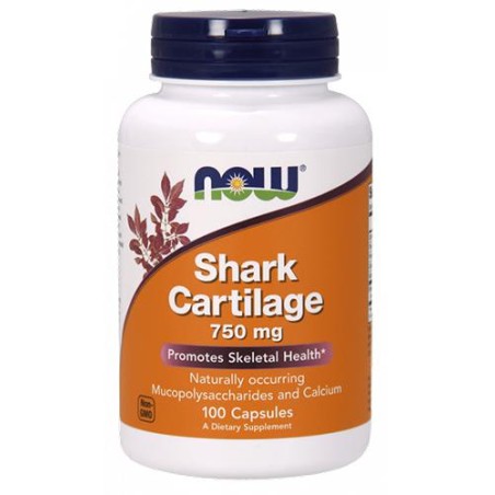 Chrząstka z rekina - Shark Cartilage 750mg  suplement diety 100 kapsułek Now Foods