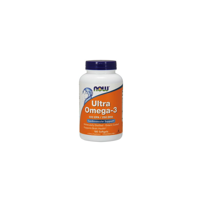 Ultra Omega-3 kapsułki 180 szt Suplement diety Now Foods