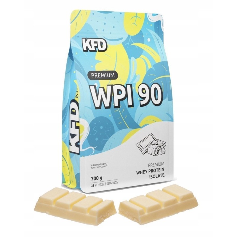 Odżywka białkowa KFD PREMIUM WPI 90 Białko 700 g Izolat biała czekolada