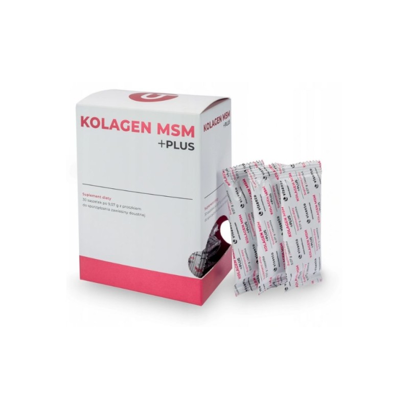 KOLAGEN MSM + PLUS kompleks BOR niacyna - Suplement diety VISANTO