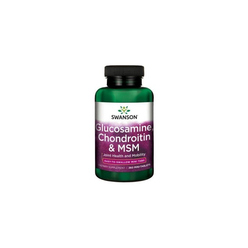 Glucosamine, Chondroitin & MSM glukozamina 360 szt. Swanson Health Products