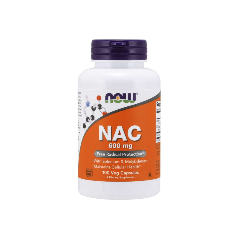 NAC 600 mg. kapsułki 100 szt. Suplement diety Now Foods