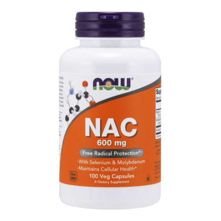 NAC 600 mg. kapsułki 100 szt. Suplement diety Now Foods