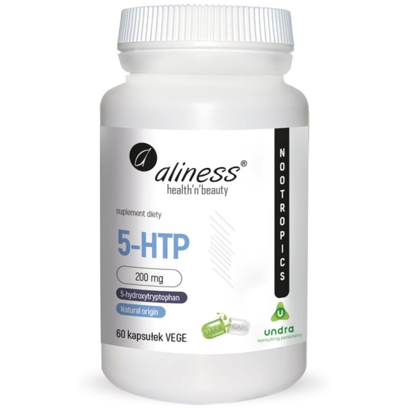 5-HTP 200 mg x 60 VEGE CAPS KONCENTRACJA ALINESS