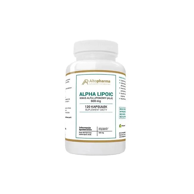 Alpha Lipoic kwas alfa-liponowy 120szt Alto Pharma
