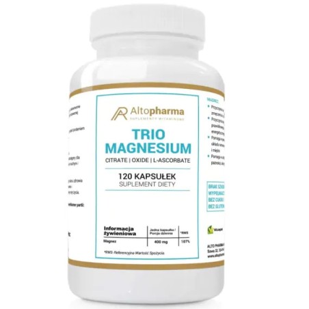 Trio Magnesium 3 formy magnezu 120kaps Alto Pharma