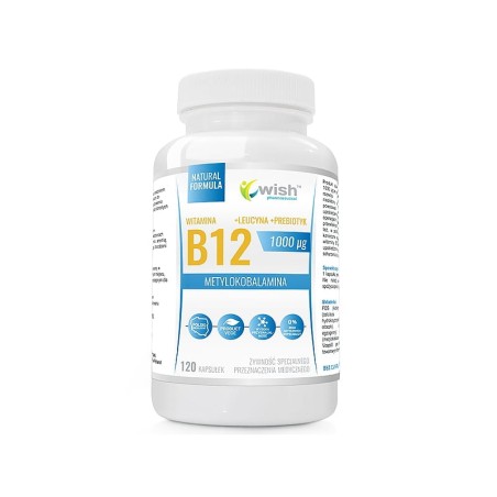 Witamina B12 1000 µg + Probiotyk - 120 kaps. Wish