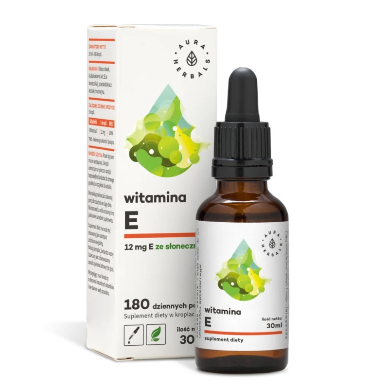 AURA HERBS WITAMINA E FORTE krople 30ml czyste