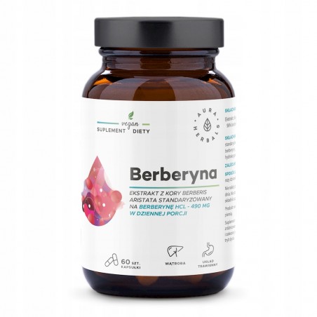 Berberyna 500mg 60 kaps. ODCHUDZANIE Aura Herbals