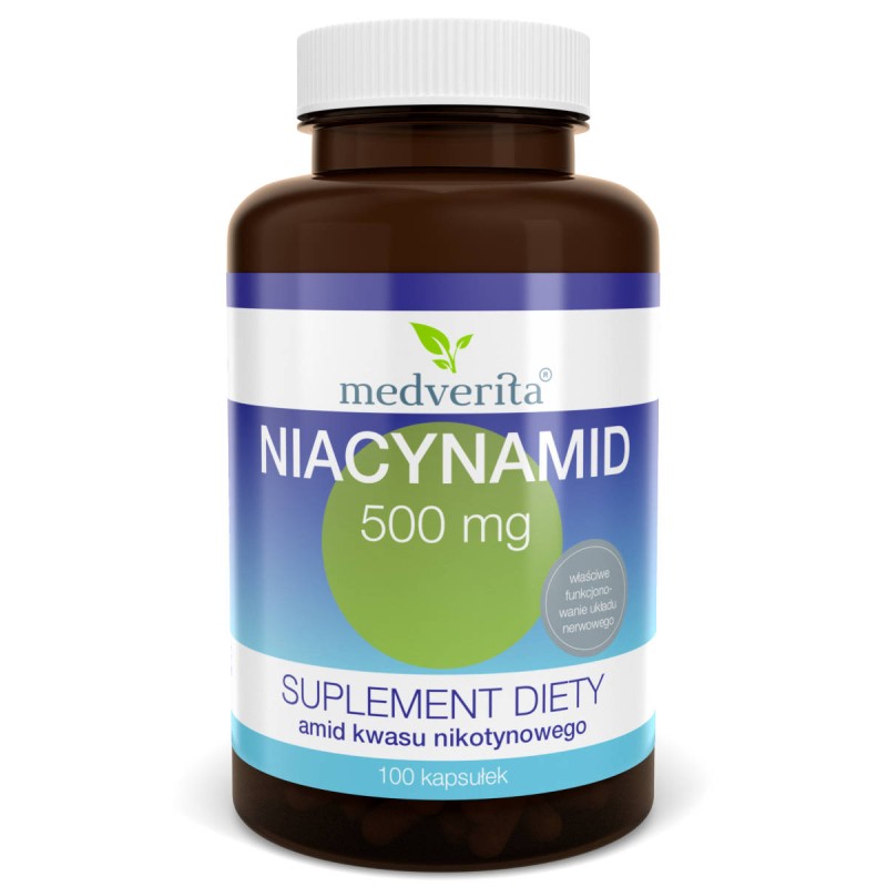 Niacynamid 500 mg 100 kapsułek Medverita