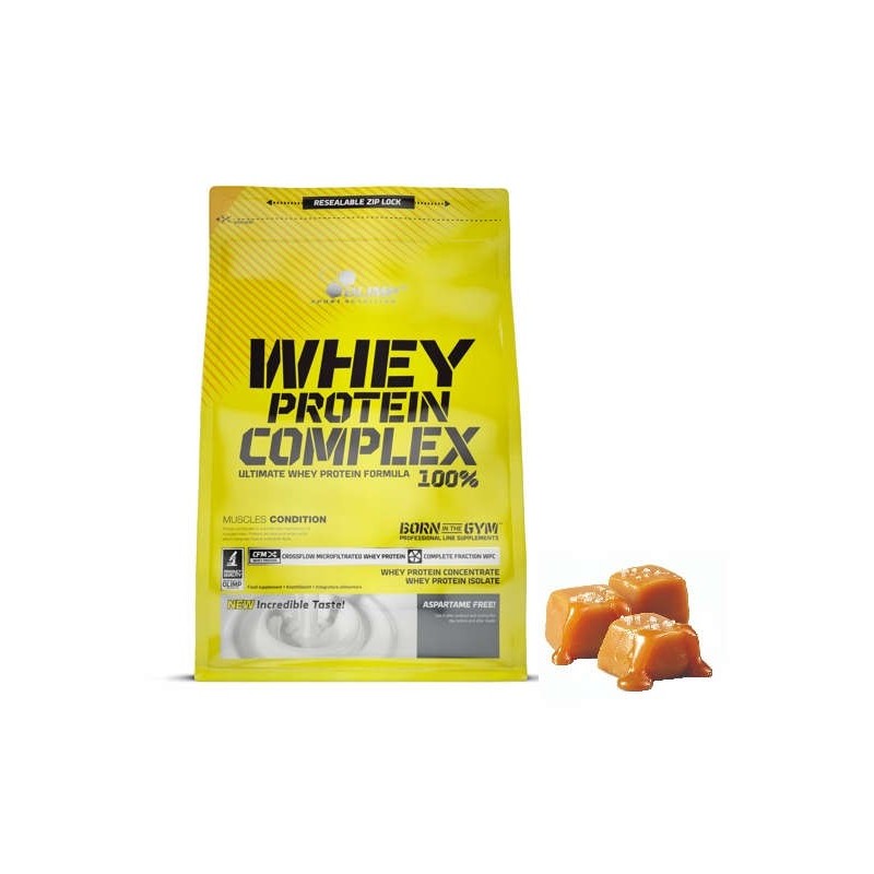 OLIMP WHEY PROTEIN COMPLEX 100% 700g BIAŁKO WPC WPI WPH RZEŹBA słony karmel