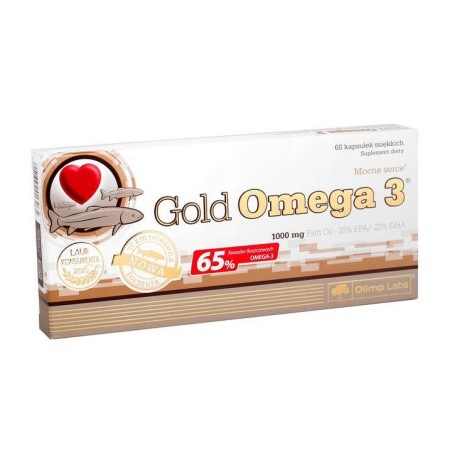 OLIMP GOLD OMEGA 3 1000 MG ZDROWE SERCE FUNKCJONOWANIE MÓZGU 60 KAPS.