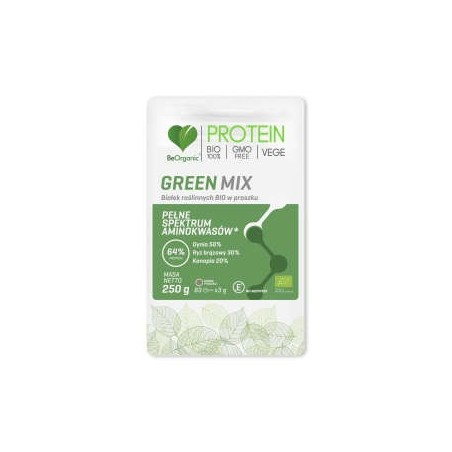 Green MIX Białek Roślinnych BIO 250 g BEORGANIC