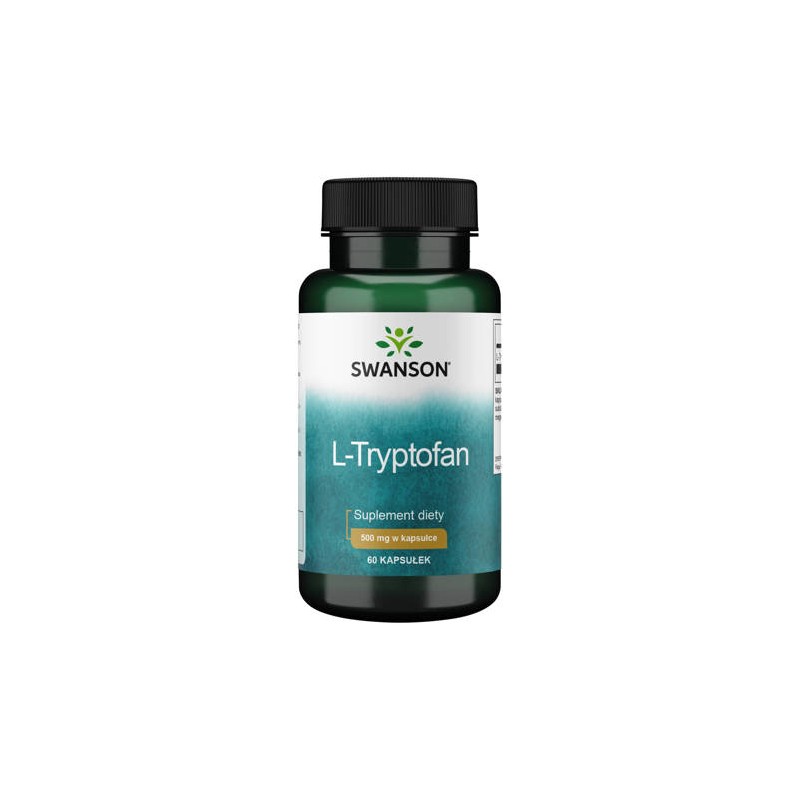 Swanson L-Tryptofan 500mg 60kaps. Stres Spokojny sen Depresja Serotonina