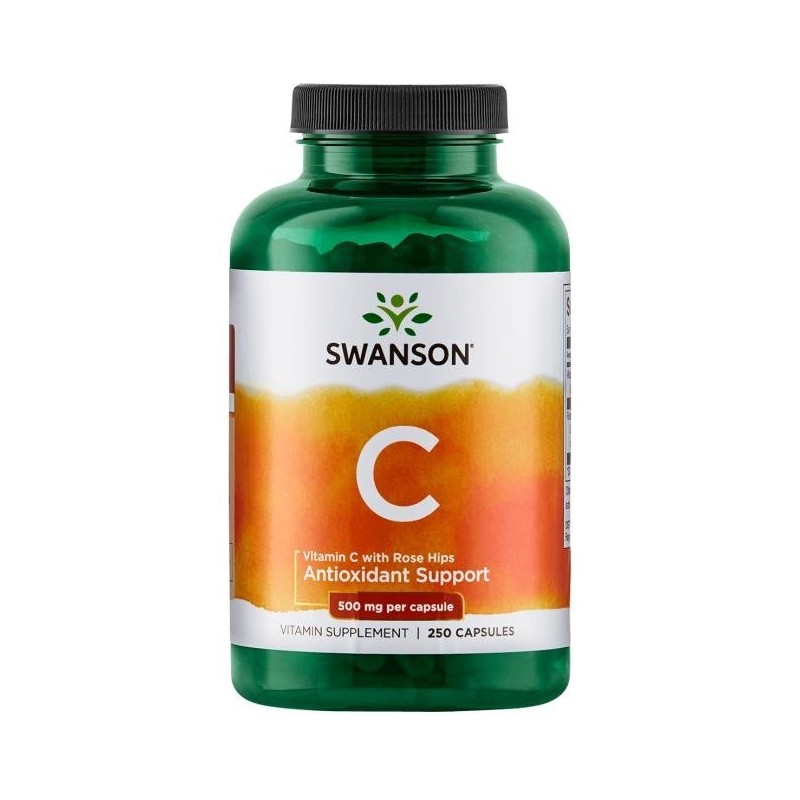 Swanson ,witamina C 500 mg, 250 kapsułek