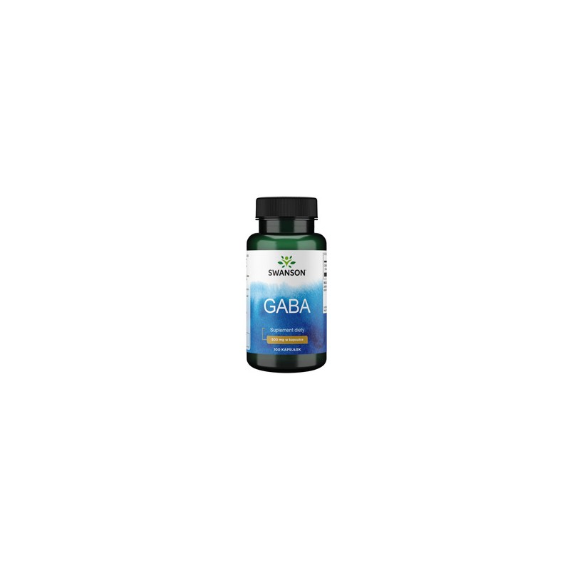 SWANSON GABA 500mg 100 kaps - suplement diety