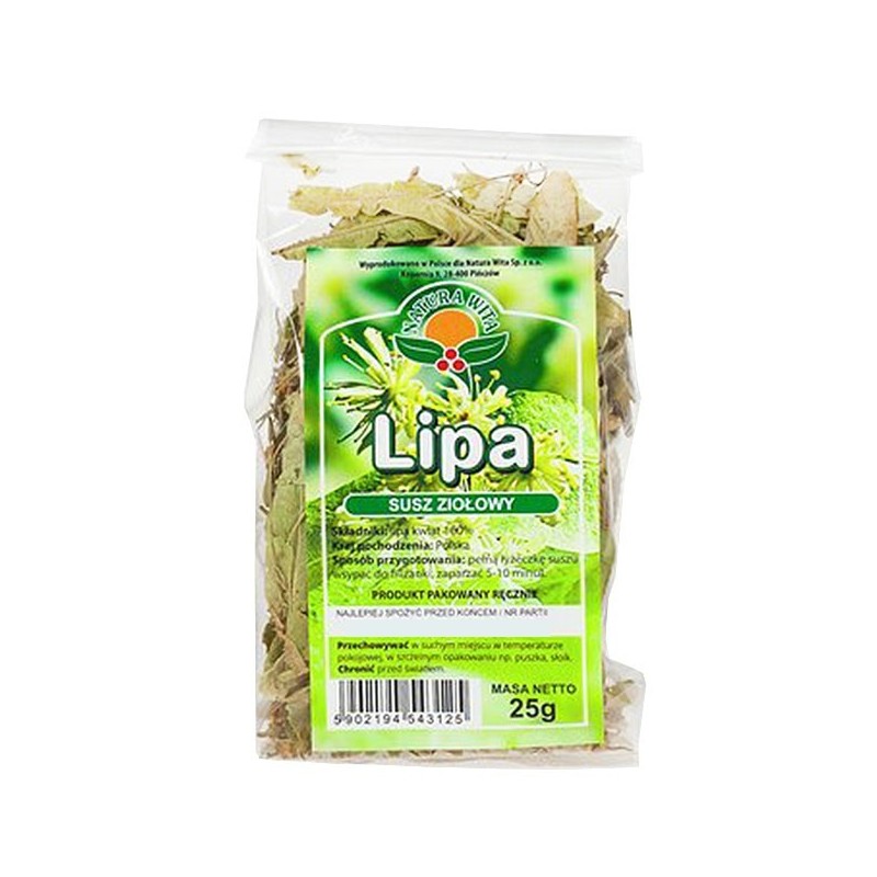 Lipa Susz Ziołowy Kwiatostan Lipy 25g Natura Wita