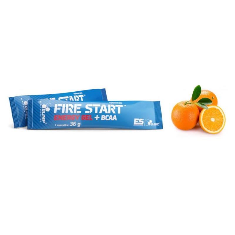 Olimp Fire Start Energy Gel + BCAA Stick - 36 g pomarańcza