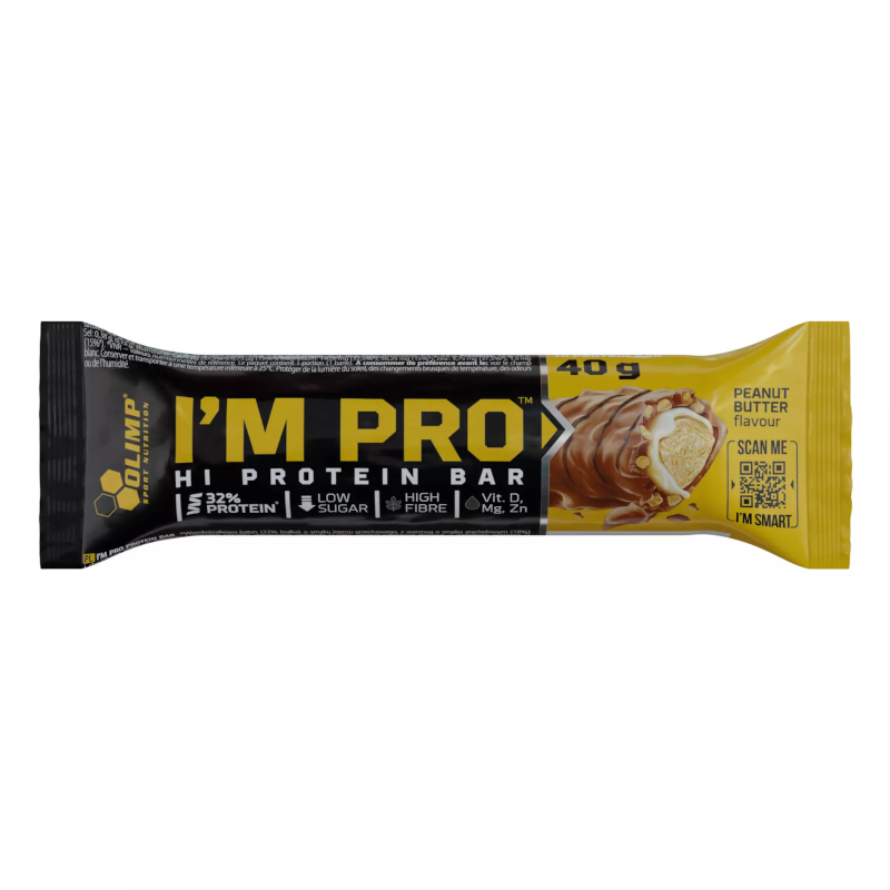 Olimp I'M PRO Protein Bar - 40 g  orzechowy baton wysokobiałkowy