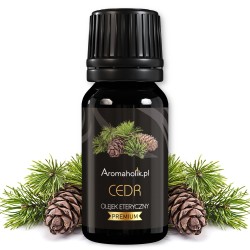 Aromaholik Naturalny Olejek Eteryczny Drzewo Cedrowe 10ml SENNOŚĆ zmęczenie