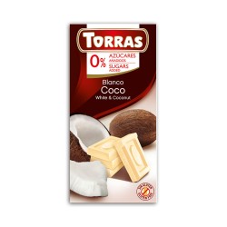 Torras-Czekolada biała z kokosem Torras 75 g