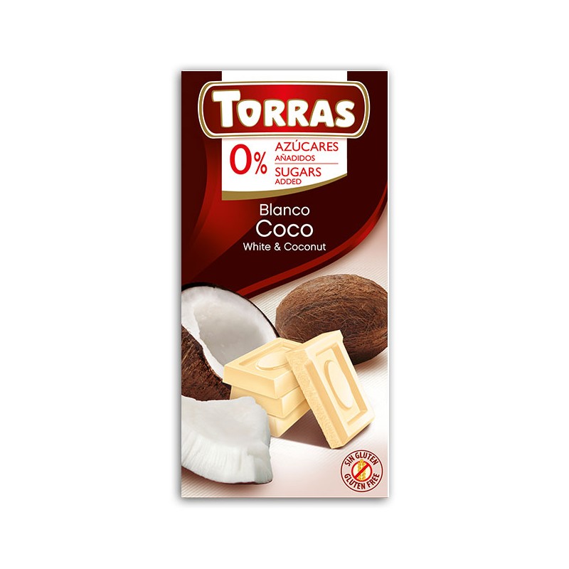 Torras-Czekolada biała z kokosem Torras 75 g