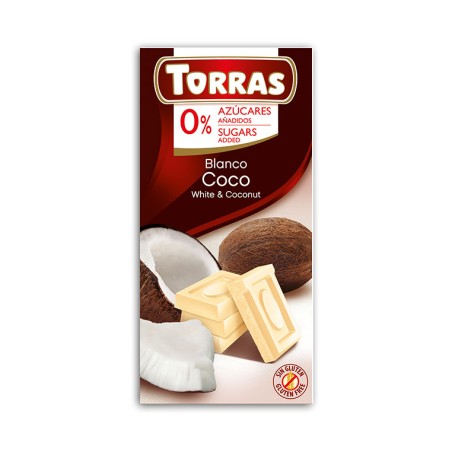 Torras-Czekolada biała z kokosem Torras 75 g