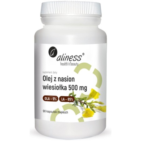 Aliness Olej z nasion wiesiołka 9%/85% 500 mg x 90 caps