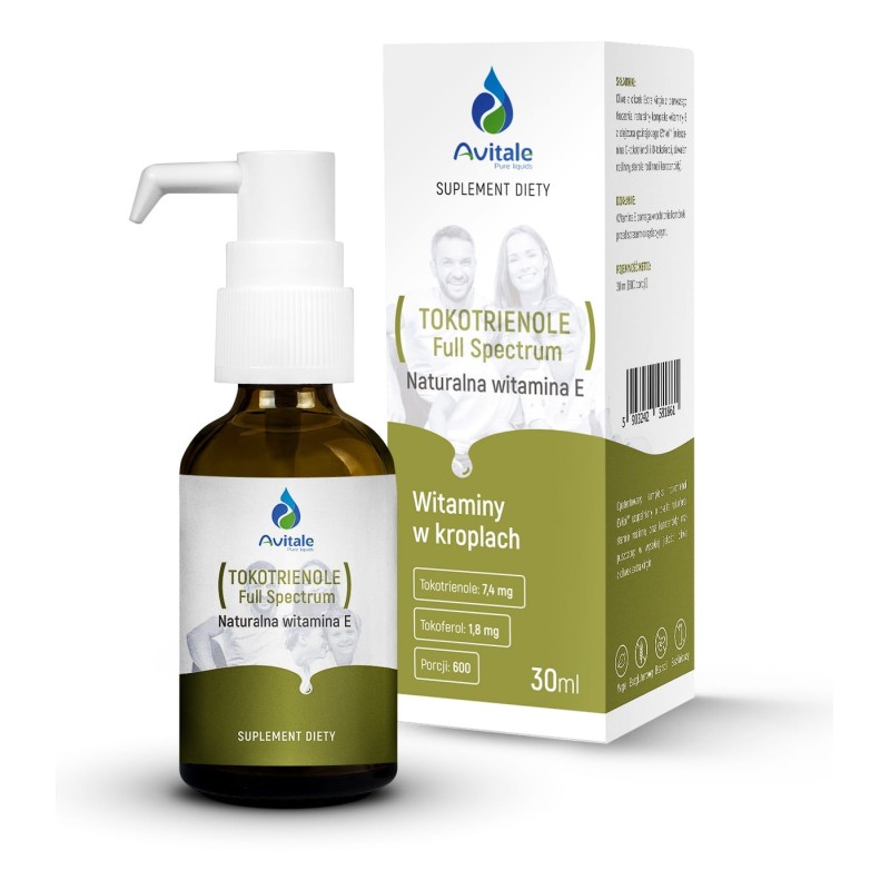 Avitale TOKOTRIENOLE Full Spectrum Naturalna witamina E 30 ml. ALINESS