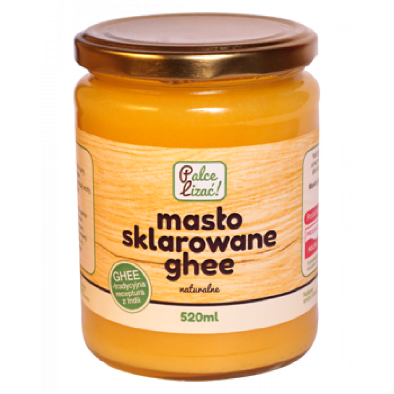 Masło sklarowane naturalne Ghee 520 ml Palce Lizać