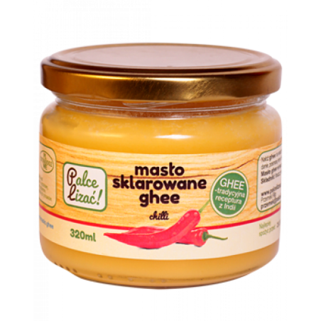 Masło sklarowanene 320 ml Ghee chilli Palce Lizać