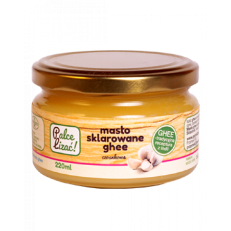 Masło sklarowane Ghee czosnkowe 220 ml Palce Lizać