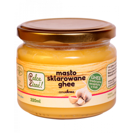 Masło sklarowane Ghee 320 ml czosnkowe Palce Lizać