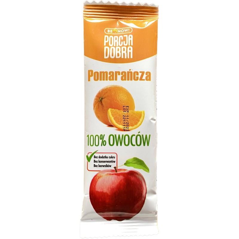 PORCJA DOBRA przekąska jabłko pomarańcza 16g Pure Life