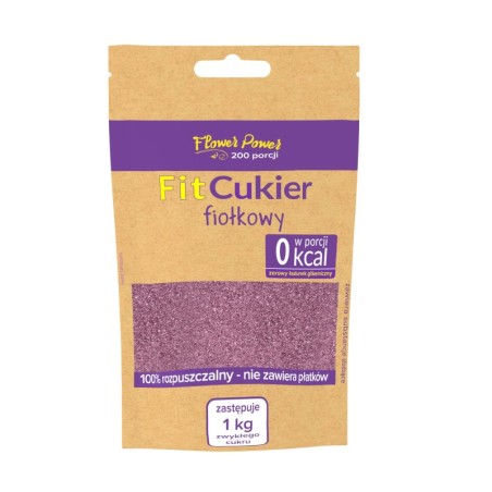 Fit cukier fiołkowy 100 g - Flower Power