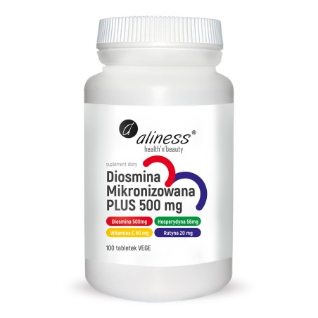 Aliness Diosmina mikronizowana PLUS 500 mg 100 tabletek