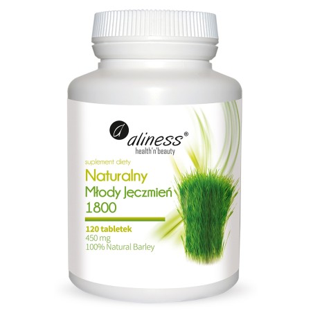 Aliness Naturalny Młody Jęczmień 1800 450 mg.  120 tabletek