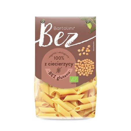 Makaron bezglutenowy z ciecierzycy penne BIO 250 g Bartolini