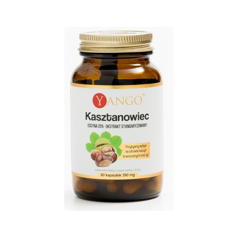 Kasztanowiec  20% escyny  60 kaps Yango