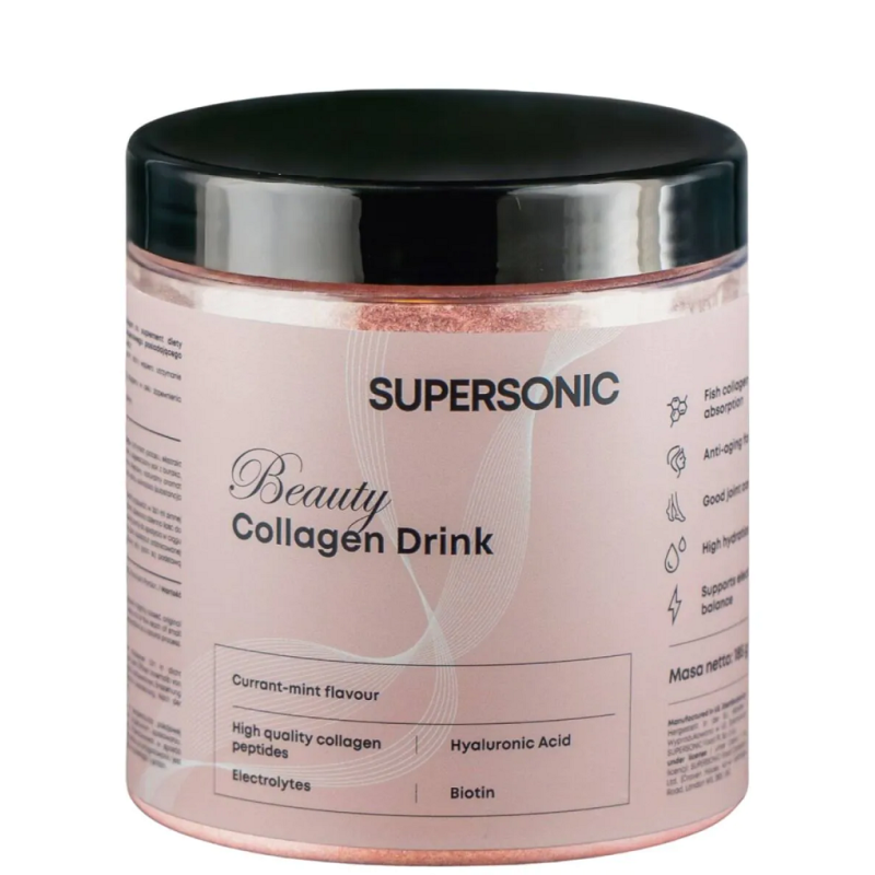 Collagen Beauty Drink porzeczka mięta 185 g Supersonic