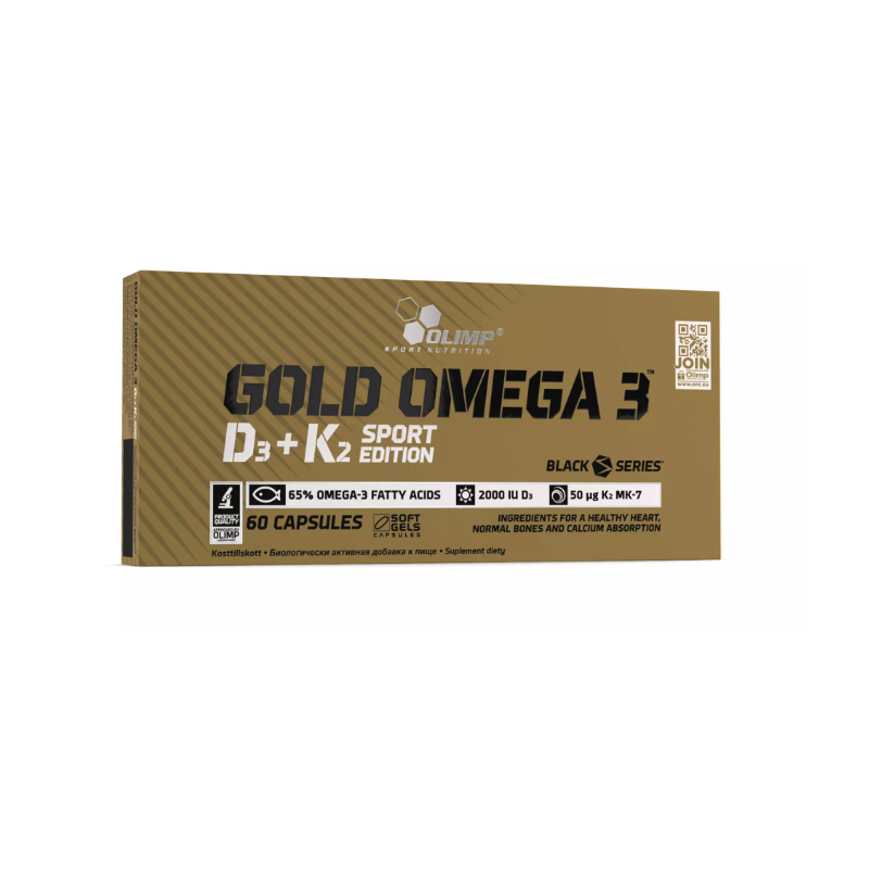 Gold Omega 3™ D3+K2 Sport Edition - 60 Kapsułek OLIMP