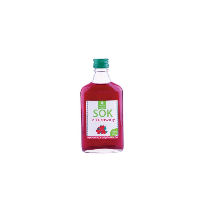 Sok z żurawiny naturalny Zielona Tłocznia 200 ml