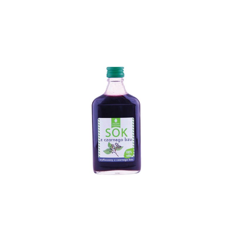 Sok z czarnego bzu 200 ml naturalny tłoczony  - Zielona tłocznia