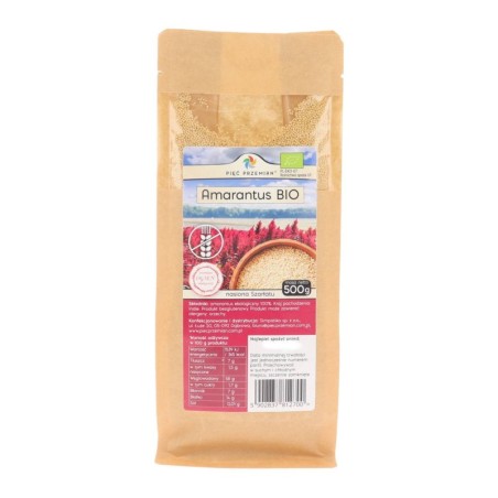 Amarantus BIO nasiona Szarłatu 500 g Pięć Przemian