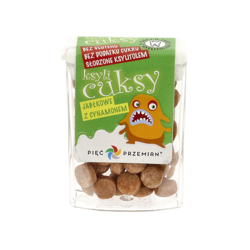KsyliCuksy jabłkowe z cynamonem 13 g Pięć Przemian