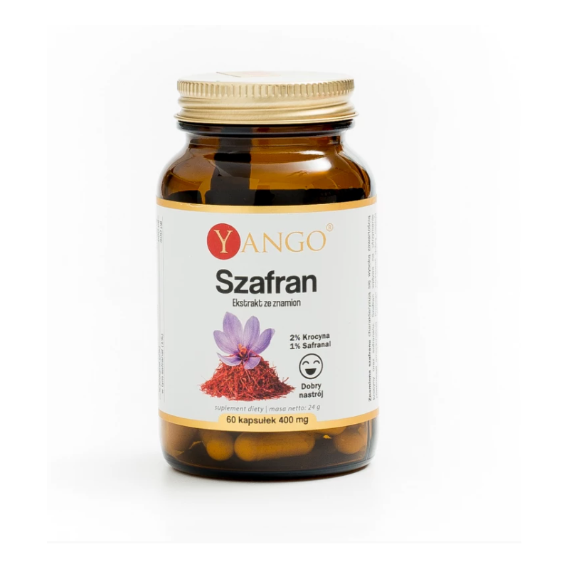 Szafran - ekstrakt ze znamion - 60 kapsułek Yango