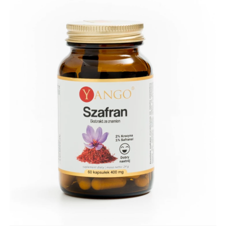 Szafran - ekstrakt ze znamion - 60 kapsułek Yango