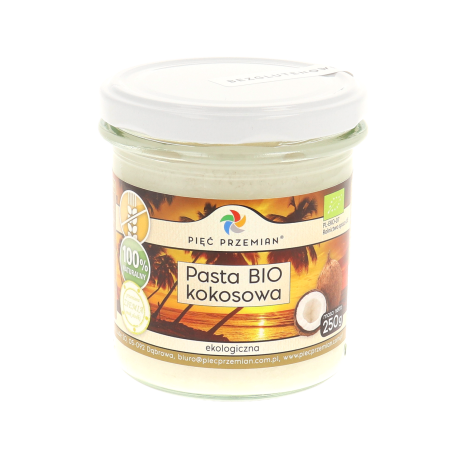 Pasta kokosowa BIO 250 g Pięć Przemian