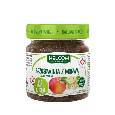 Pasta owocowa brzoskwinia z morwą 200 g Helcom naturalnie